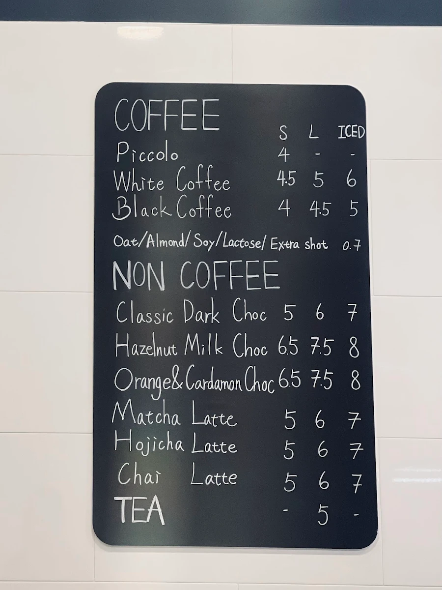 Menu, T6 Patisserie
