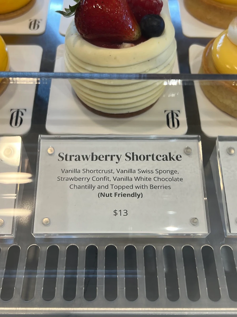 Menu, T6 Patisserie