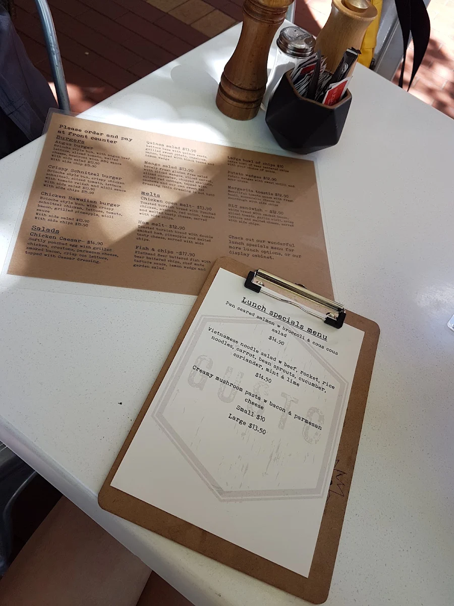 Menu, Gusto