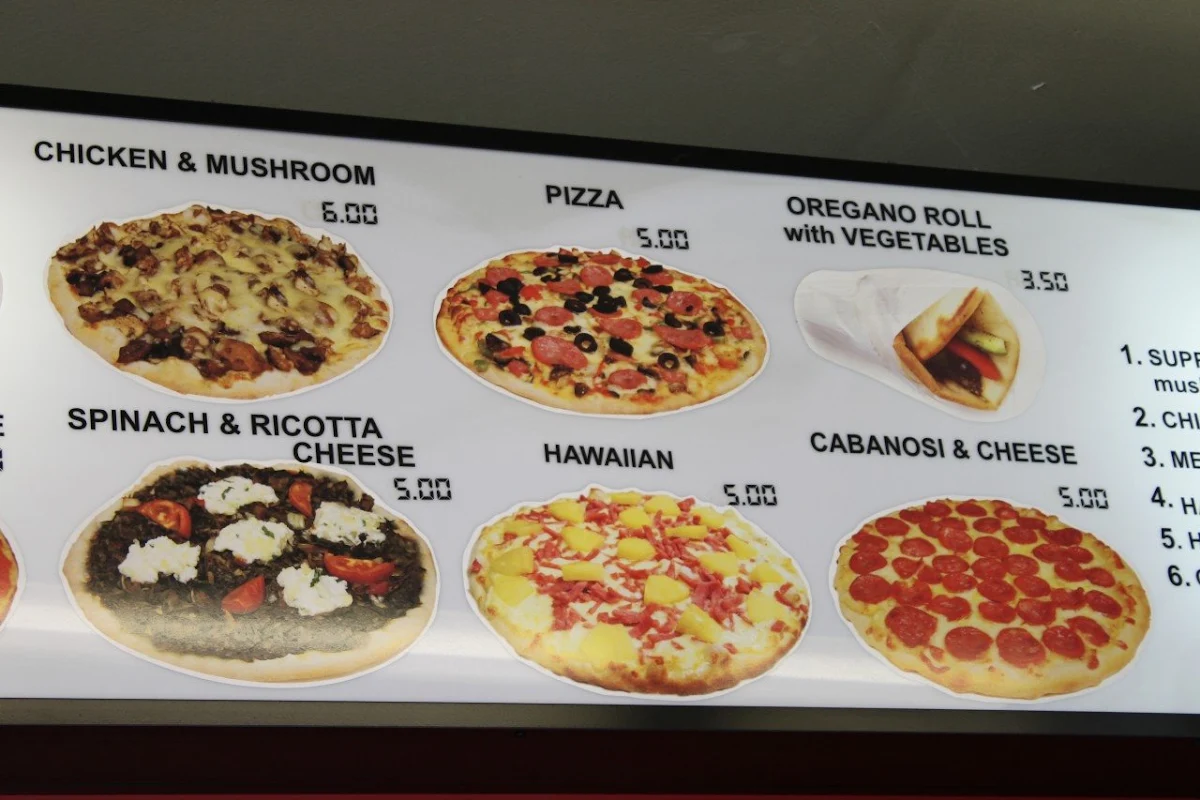 Menu, Earlwood Lebanese Bakery