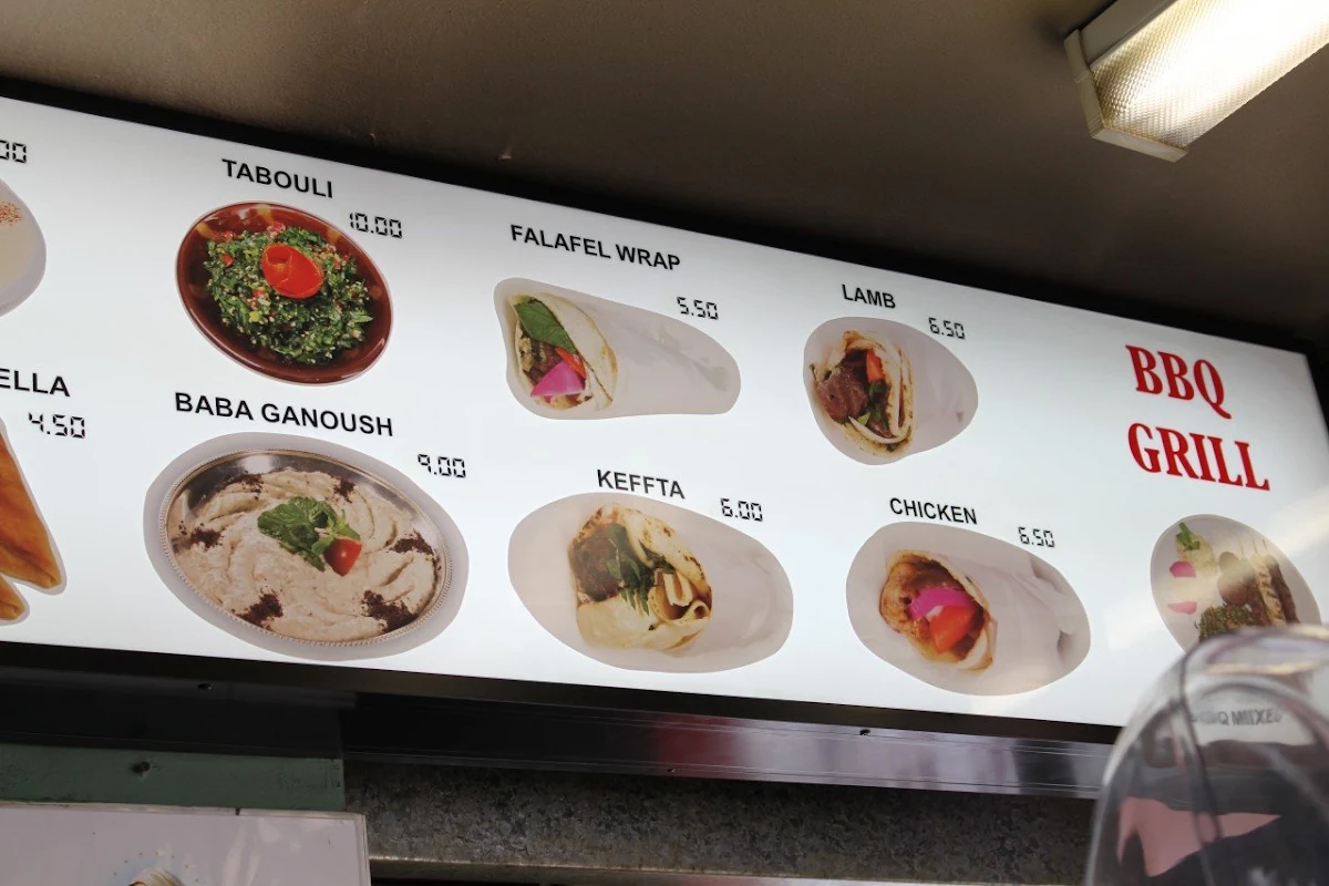 Menu, Earlwood Lebanese Bakery