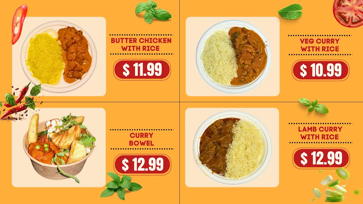 Menu, Little Spice Indian Cuisine -Southland Food Court-Level 3