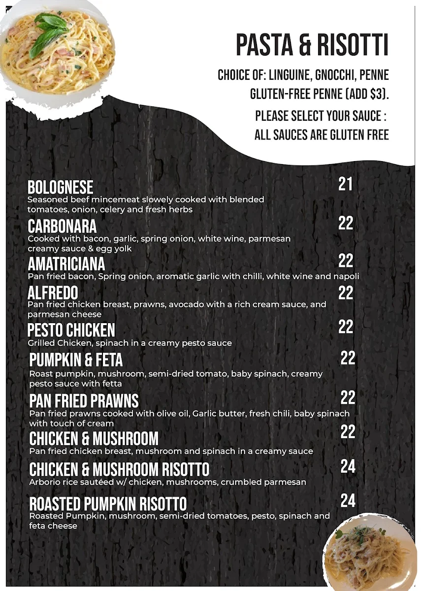 Menu, Grill House Burger & Parma