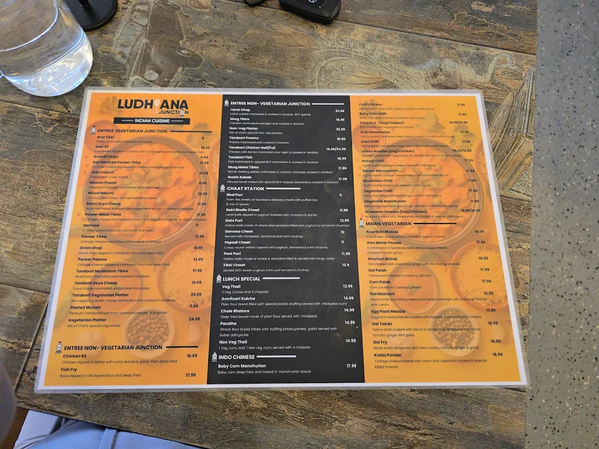 Menu, Ludhiana Junction