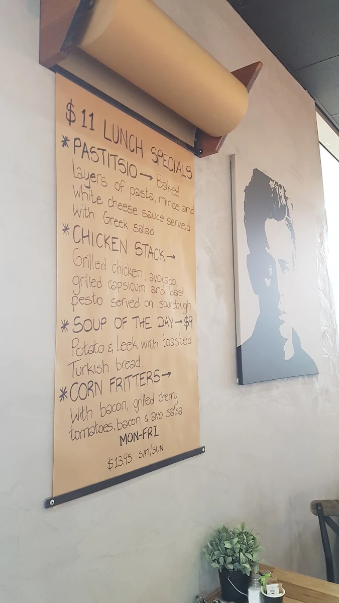 Menu, Cafe Mila