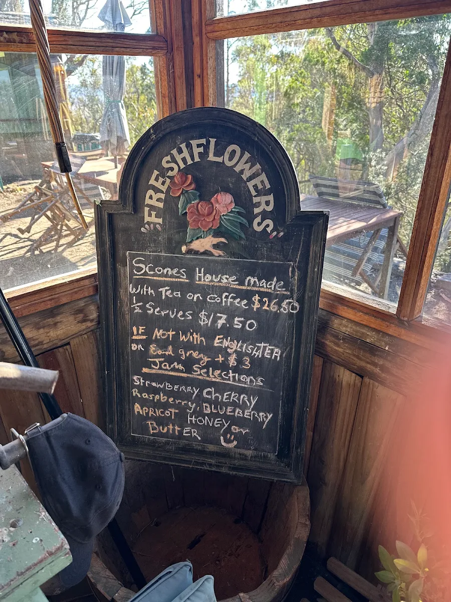 Menu, Miss Heidi's Tea House