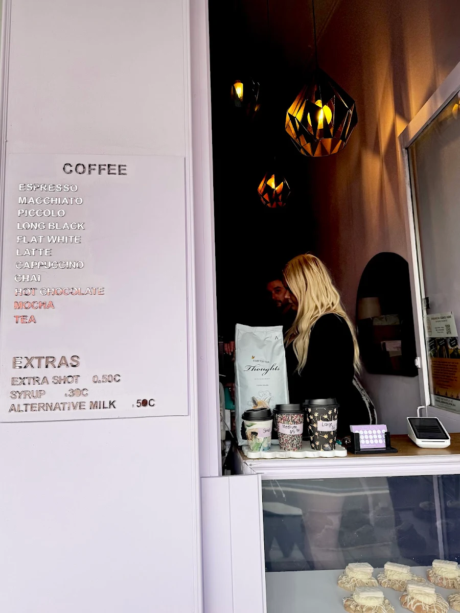 Menu, Kahma coffee and donuts