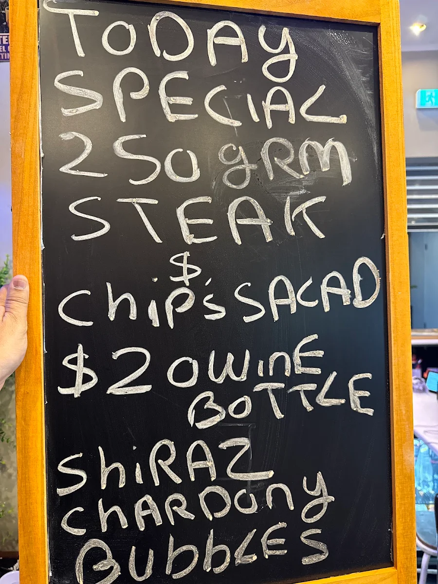 Menu, Nord Cafe Bar & Restaurant