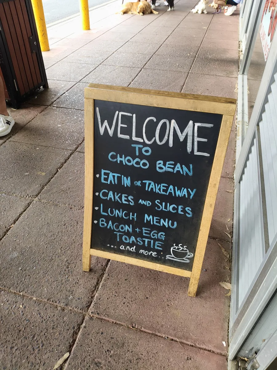 Menu, Choco Bean Cafe