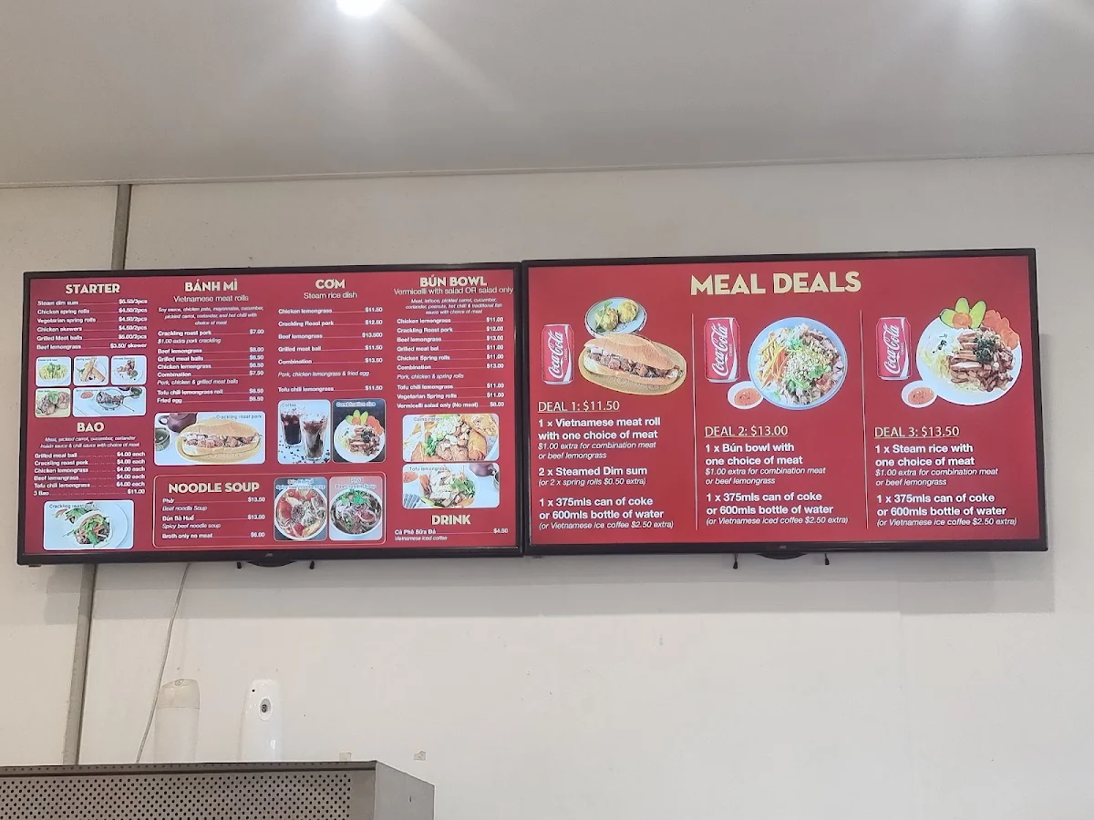 Menu, Rolls on the run Banh Mi