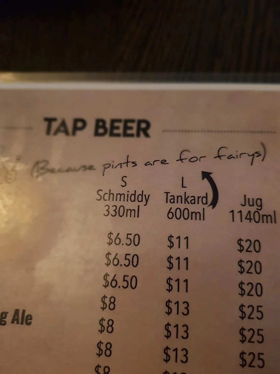 Menu, B Town BBQ