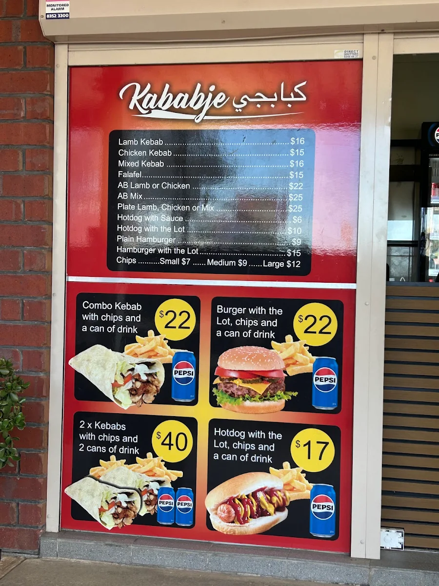 Menu, Kababje