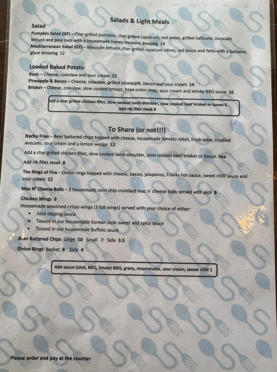 Menu, Savour This Eatery