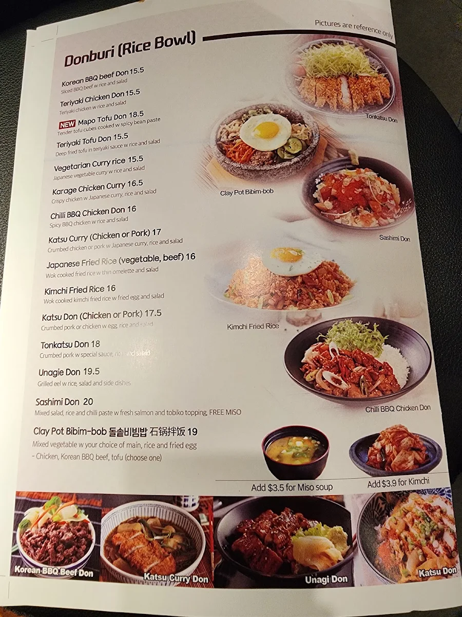 Menu, Meating Korean BBQ Nunawading