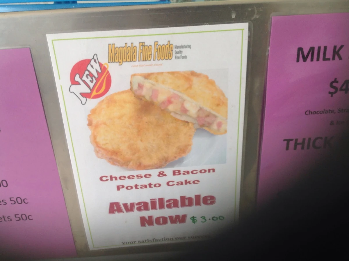 Menu, Big Mumma's Kitchen