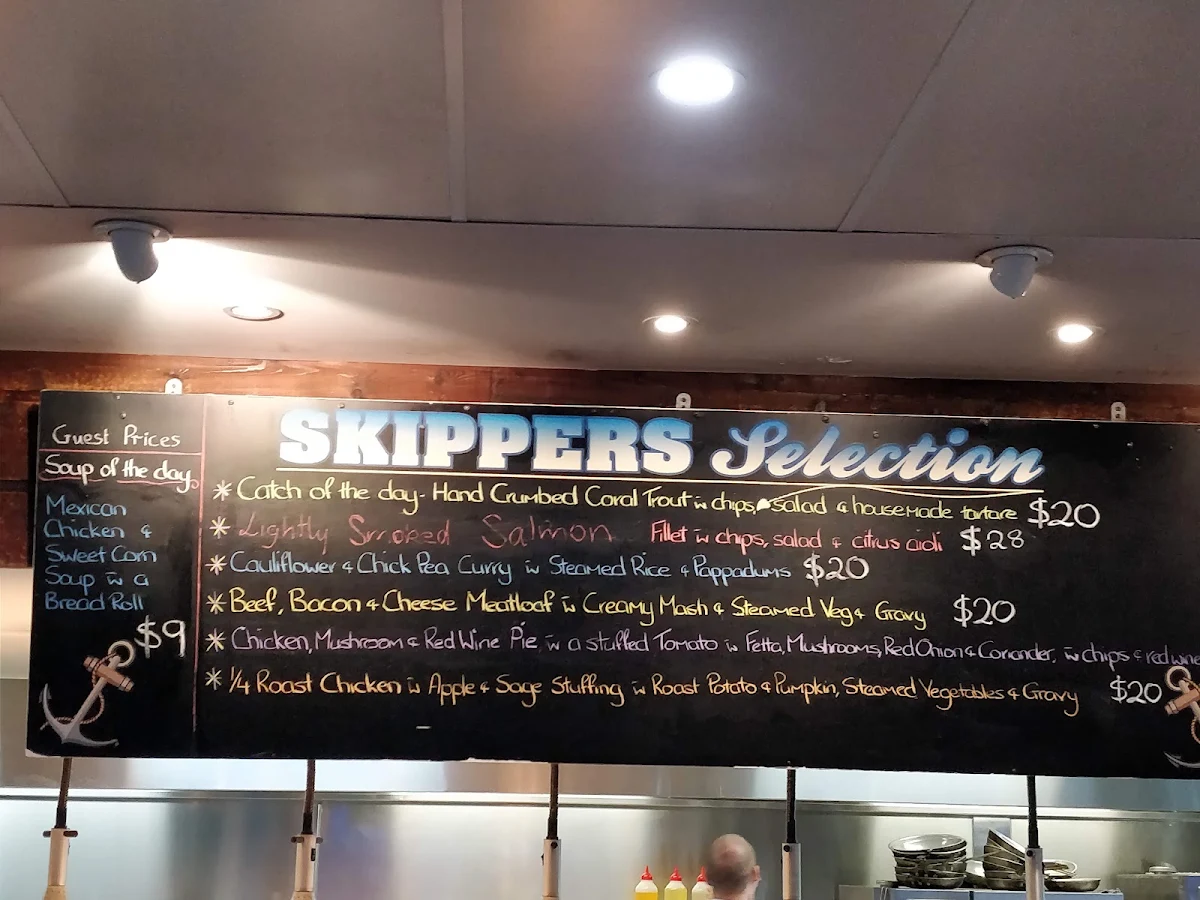 Menu, Caloundra Power Boat Club