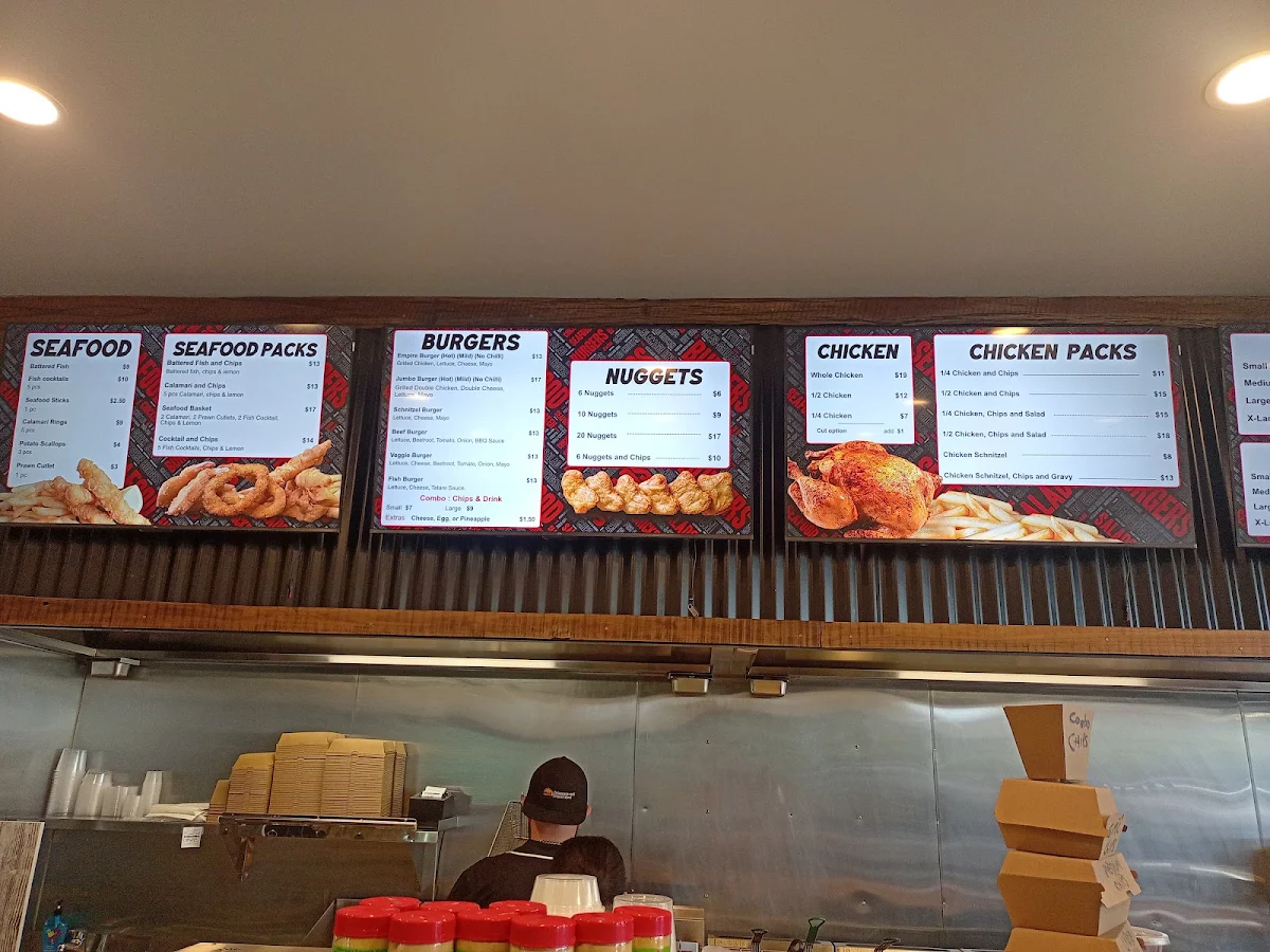 Menu, Chicken Empire