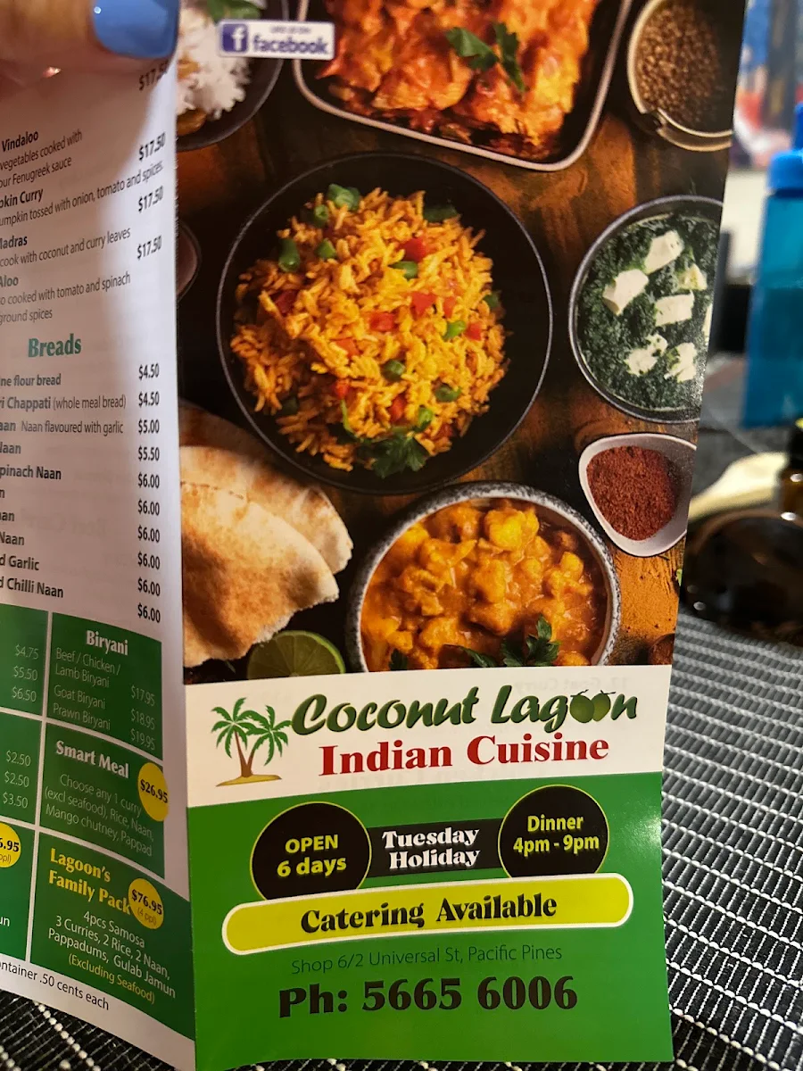 Menu, Masala Twist