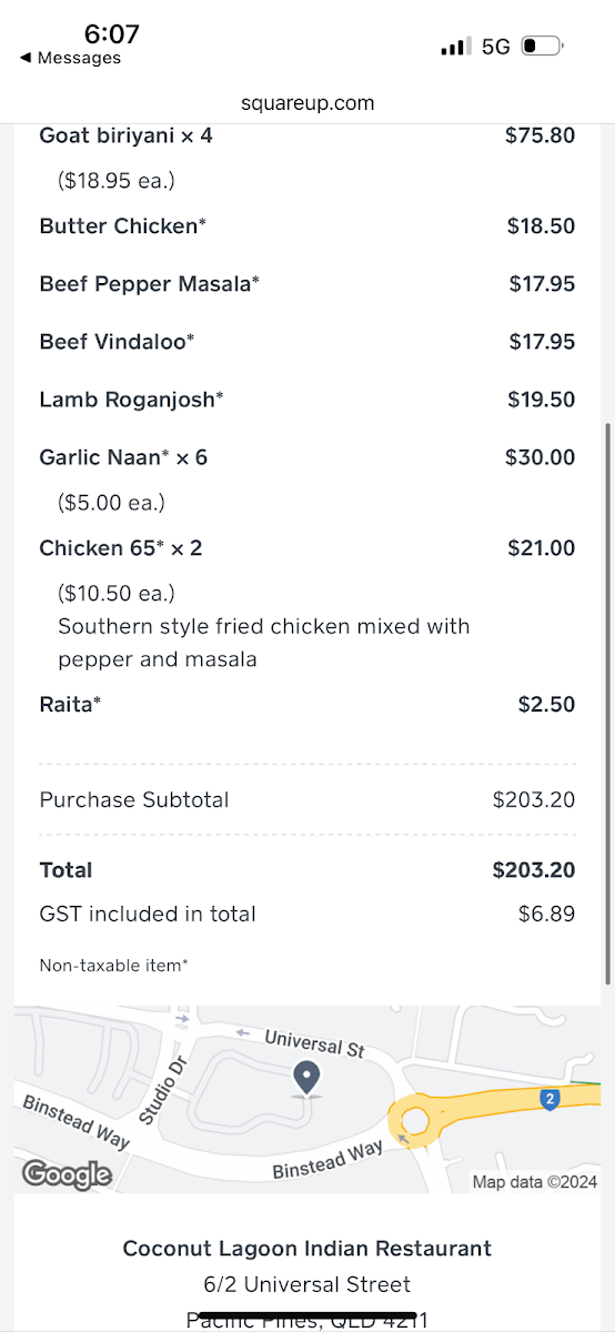 Menu, Masala Twist