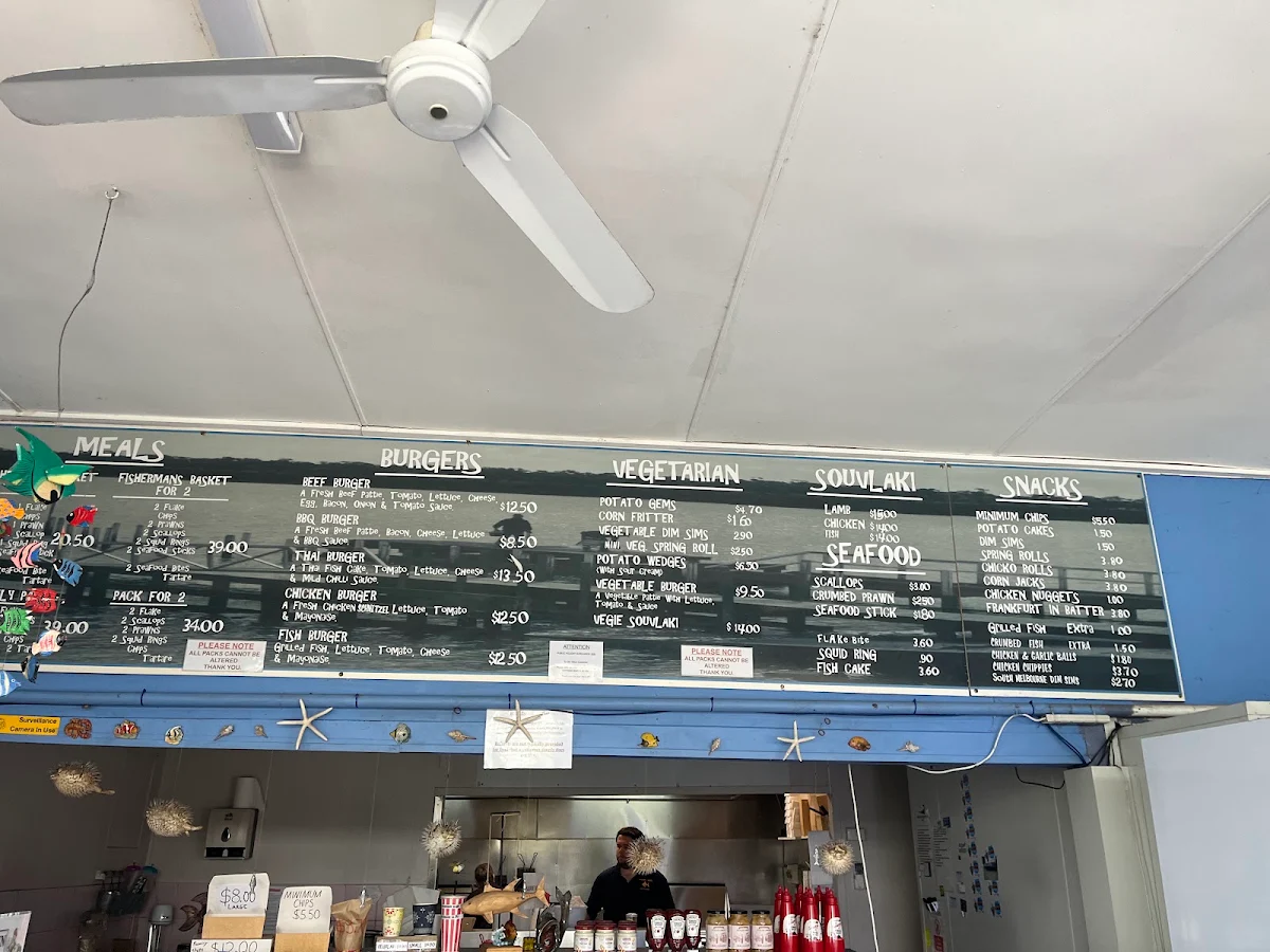 Menu, Tooradin Original Fish & Chip Shop