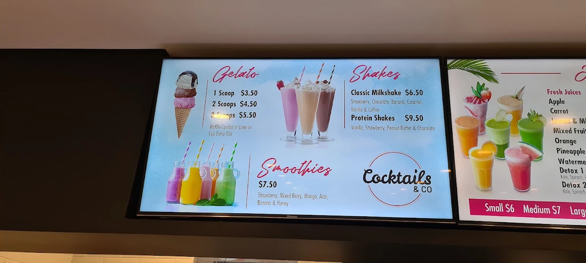 Menu, Cocktails & CO - Fruit Cocktails, Mocktails, Organic Acai Bowl & Smoothies, Fresh Juices