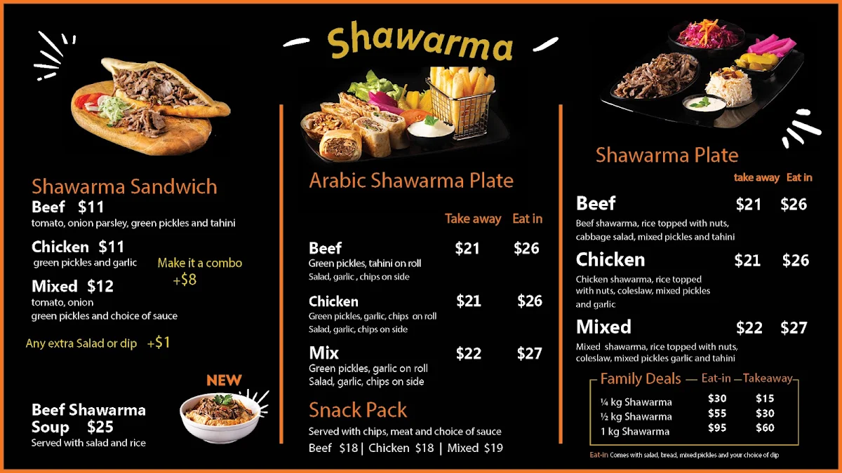 Menu, ANNABELA'S PTY LTD