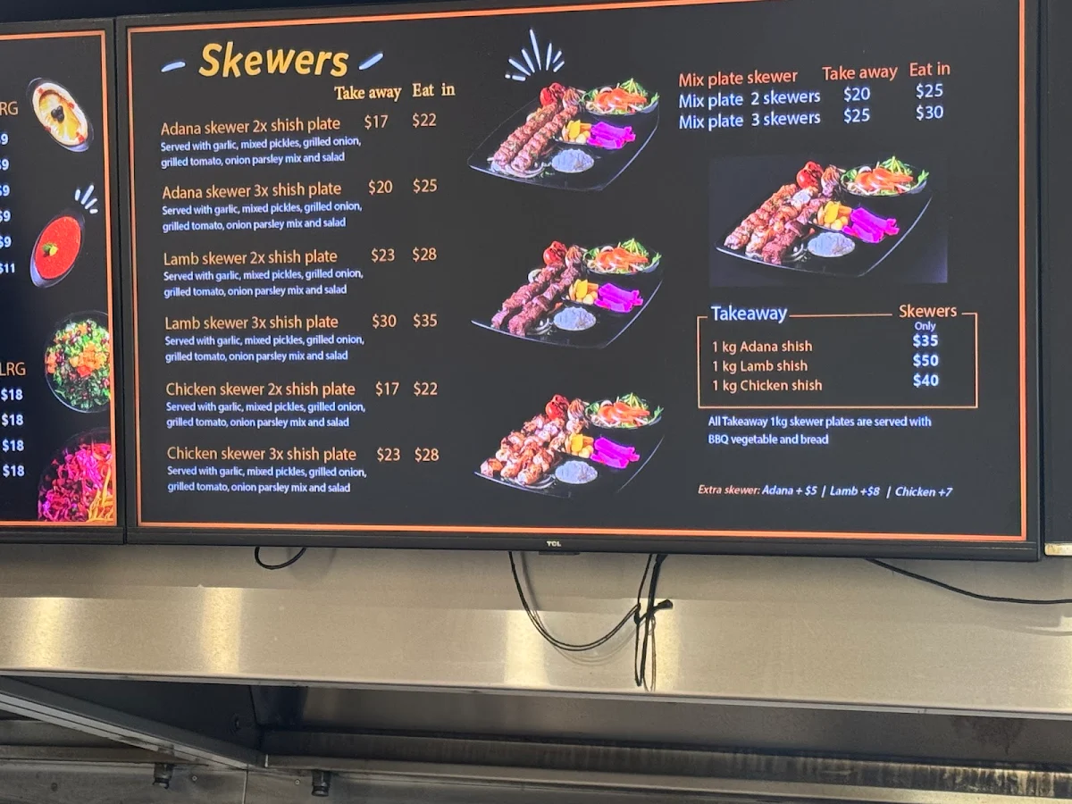 Menu, ANNABELA'S PTY LTD