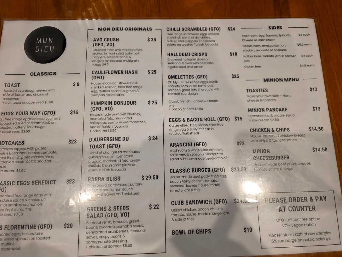 Menu photo 1