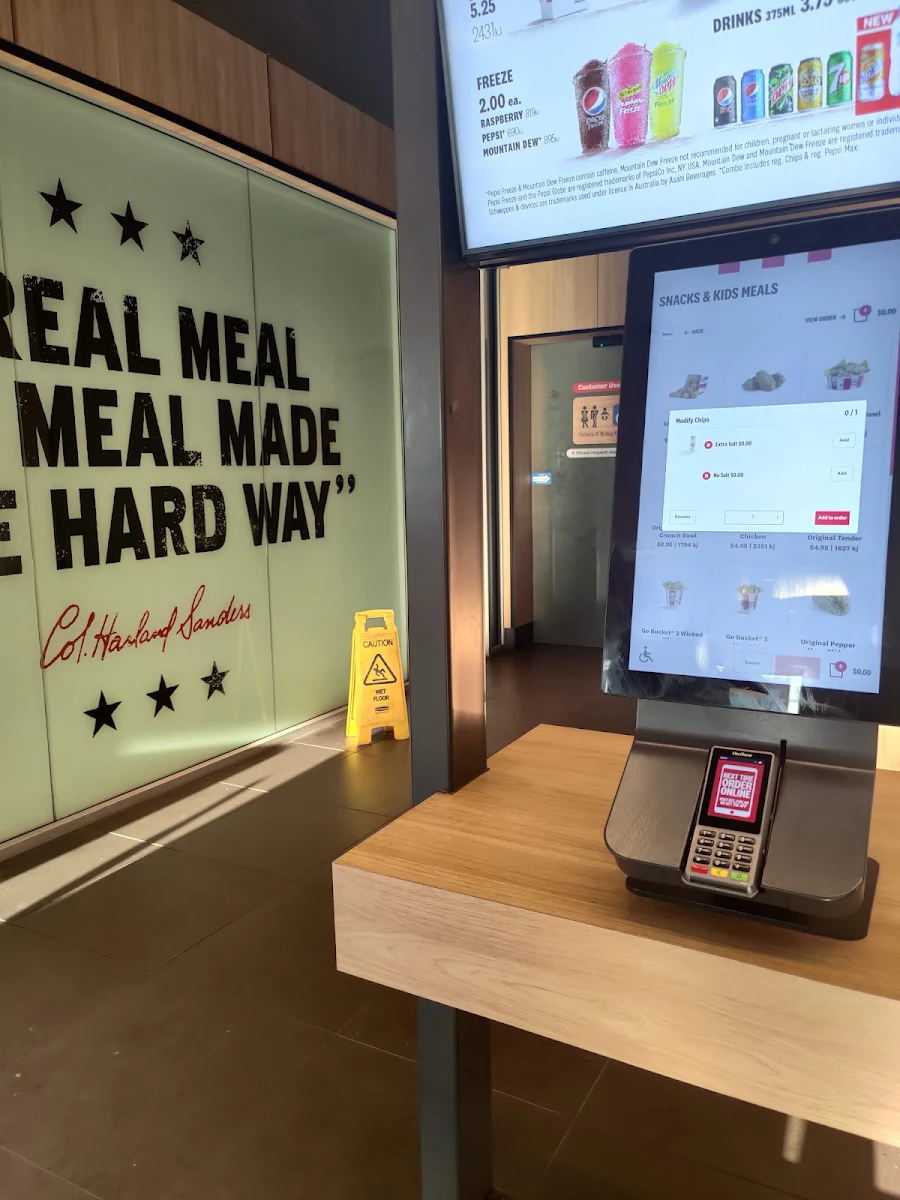 Menu, KFC Mascot (Not Airport)