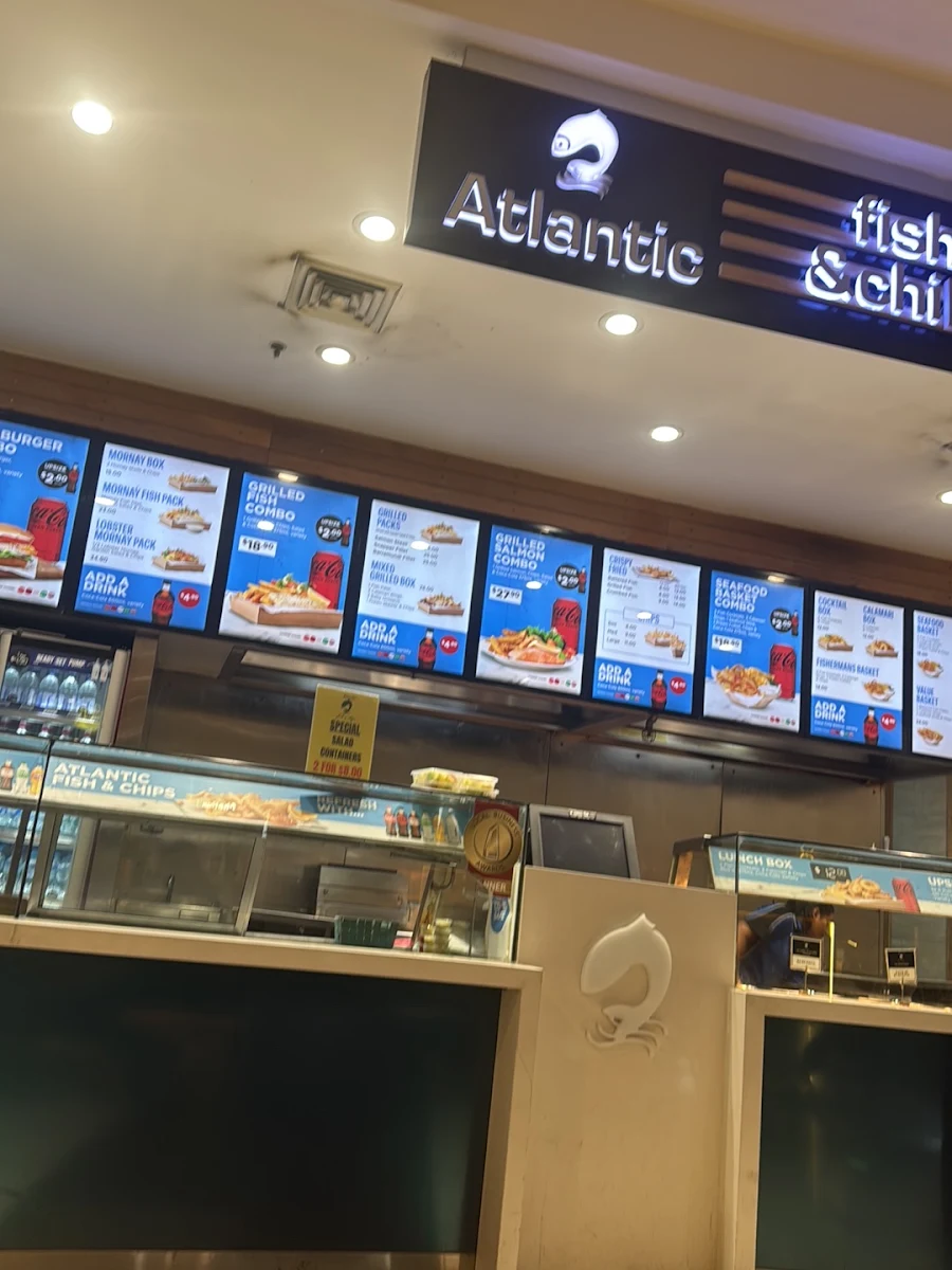 Menu, Atlantic Fish & Chips