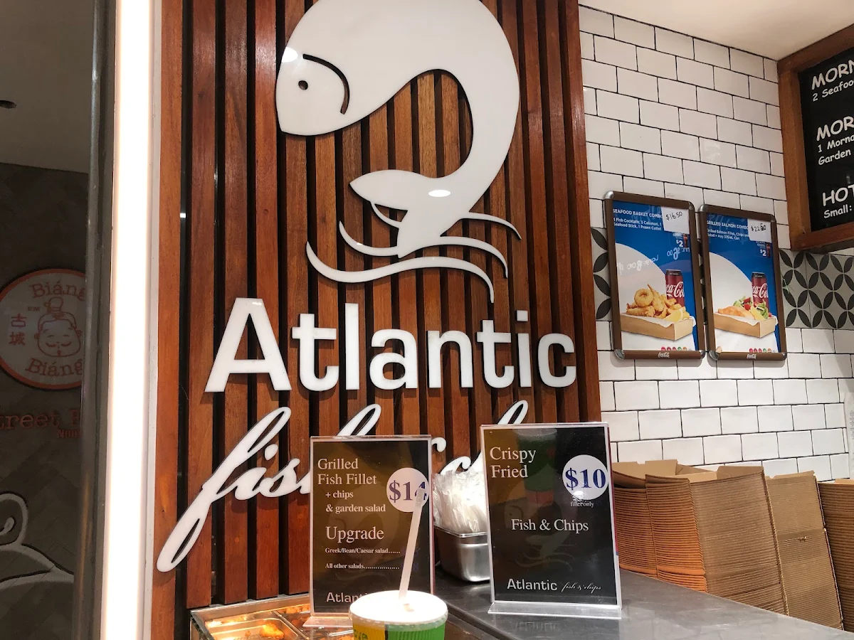 Menu, Atlantic Fish & Chips
