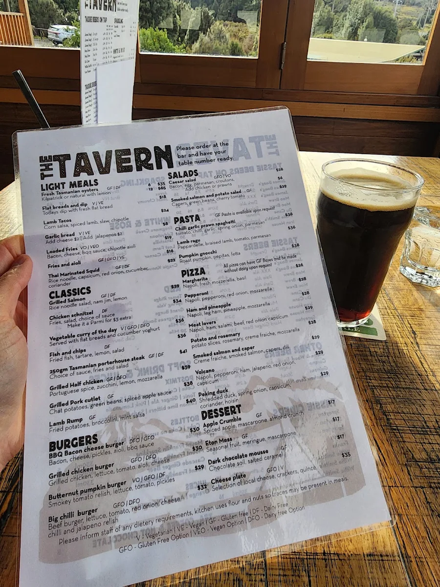 Menu, Bar