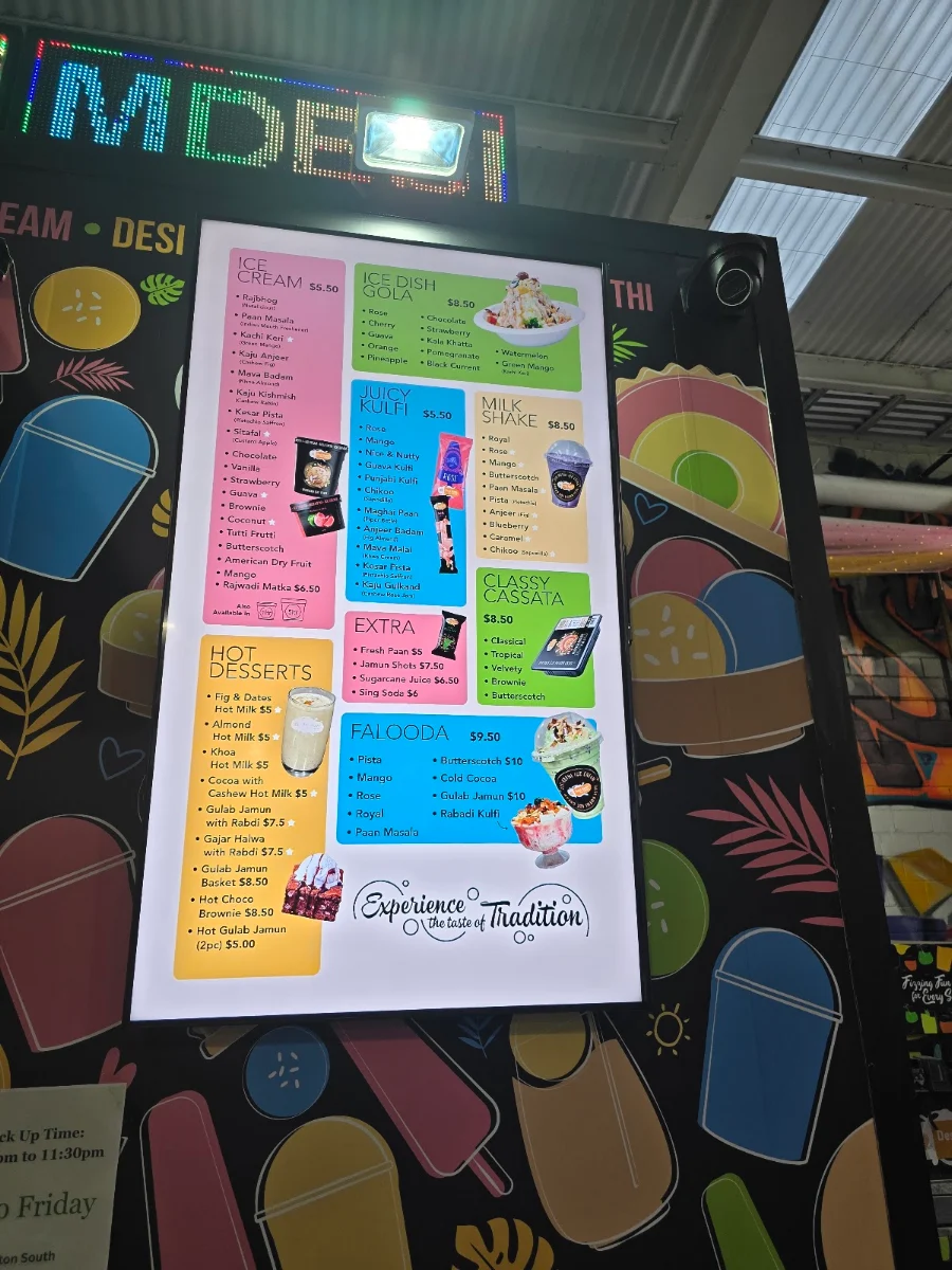 Menu, Khau gali