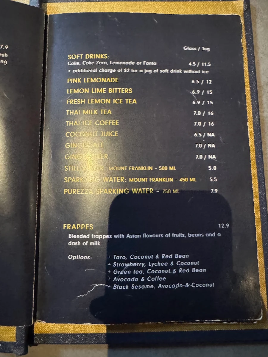 Menu, KITCHAI Halal Thai Restaurant and Bar
