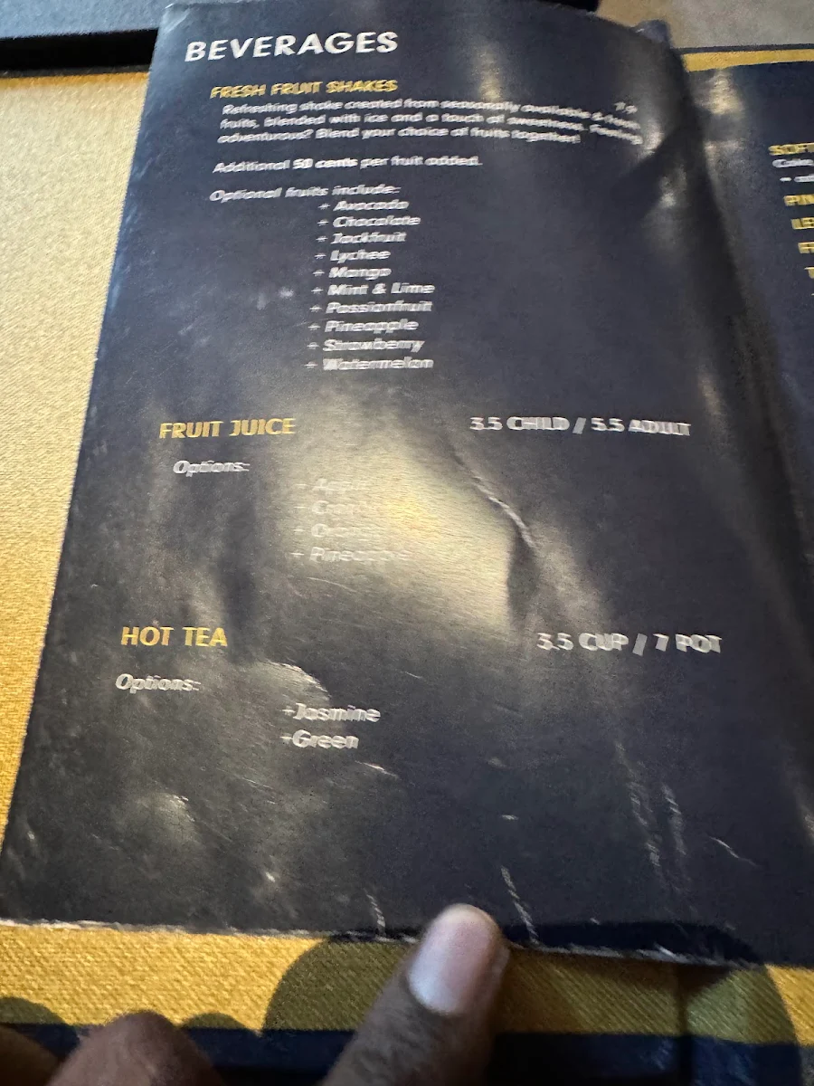 Menu, KITCHAI Halal Thai Restaurant and Bar