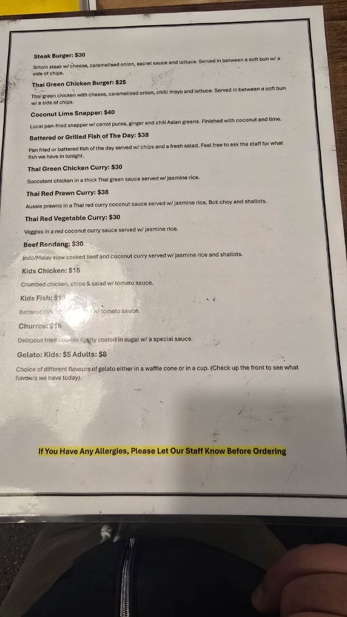 Menu, Buddhas Bites