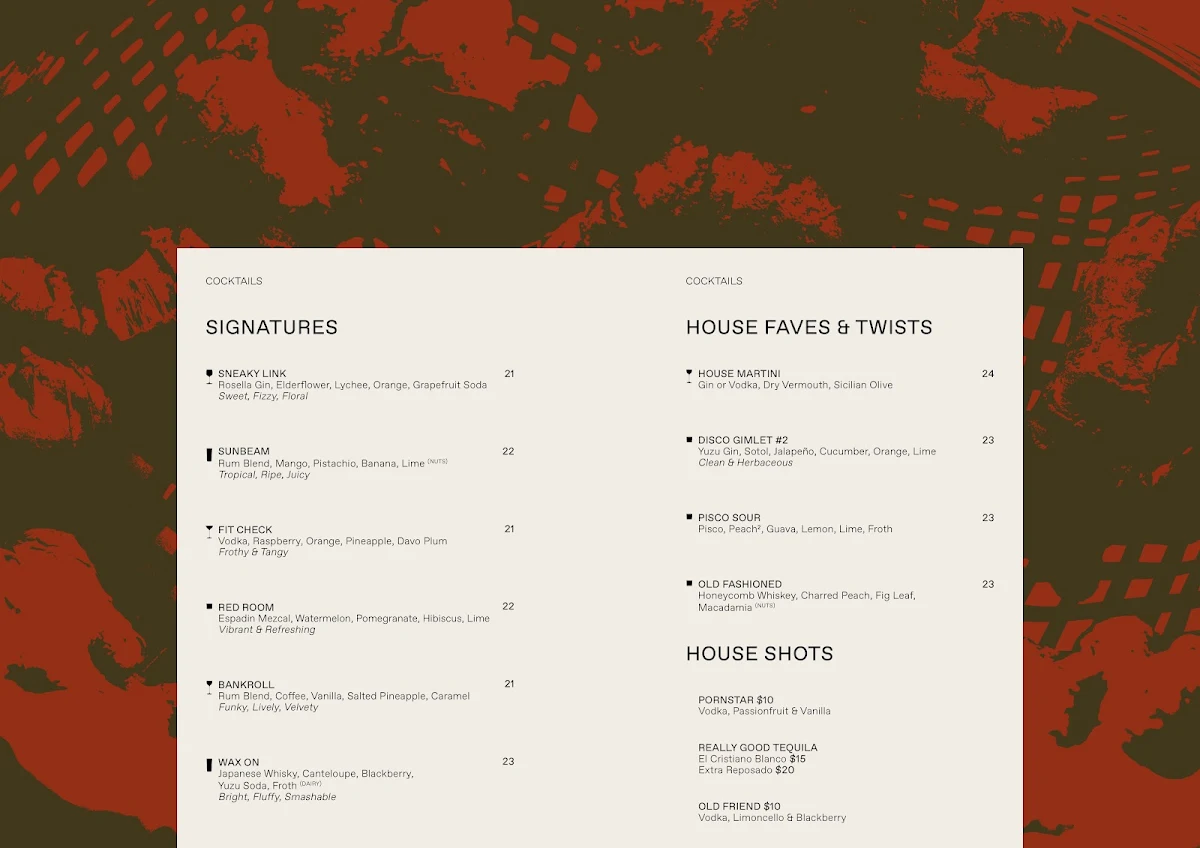 Menu, Daisy