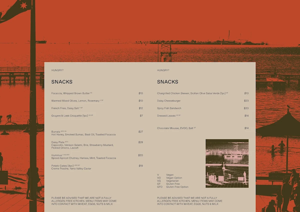 Menu, Daisy