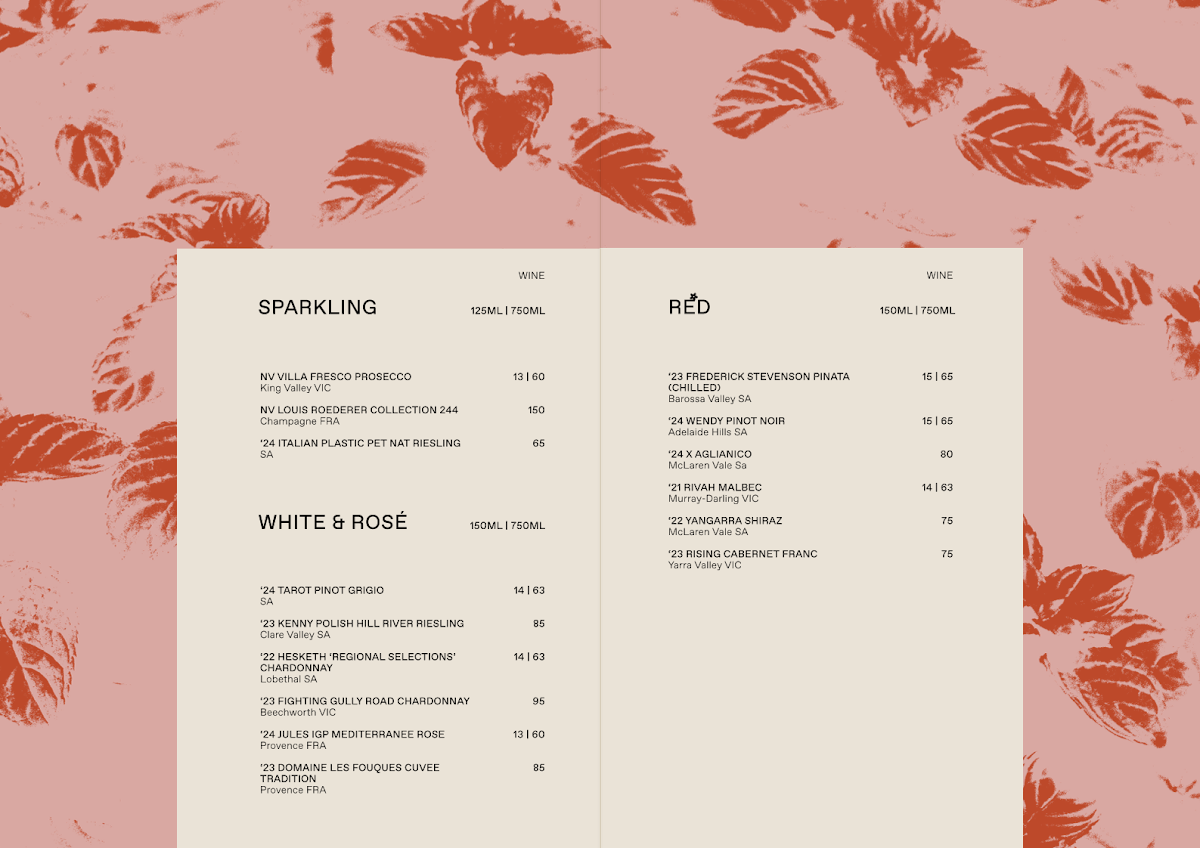 Menu, Daisy