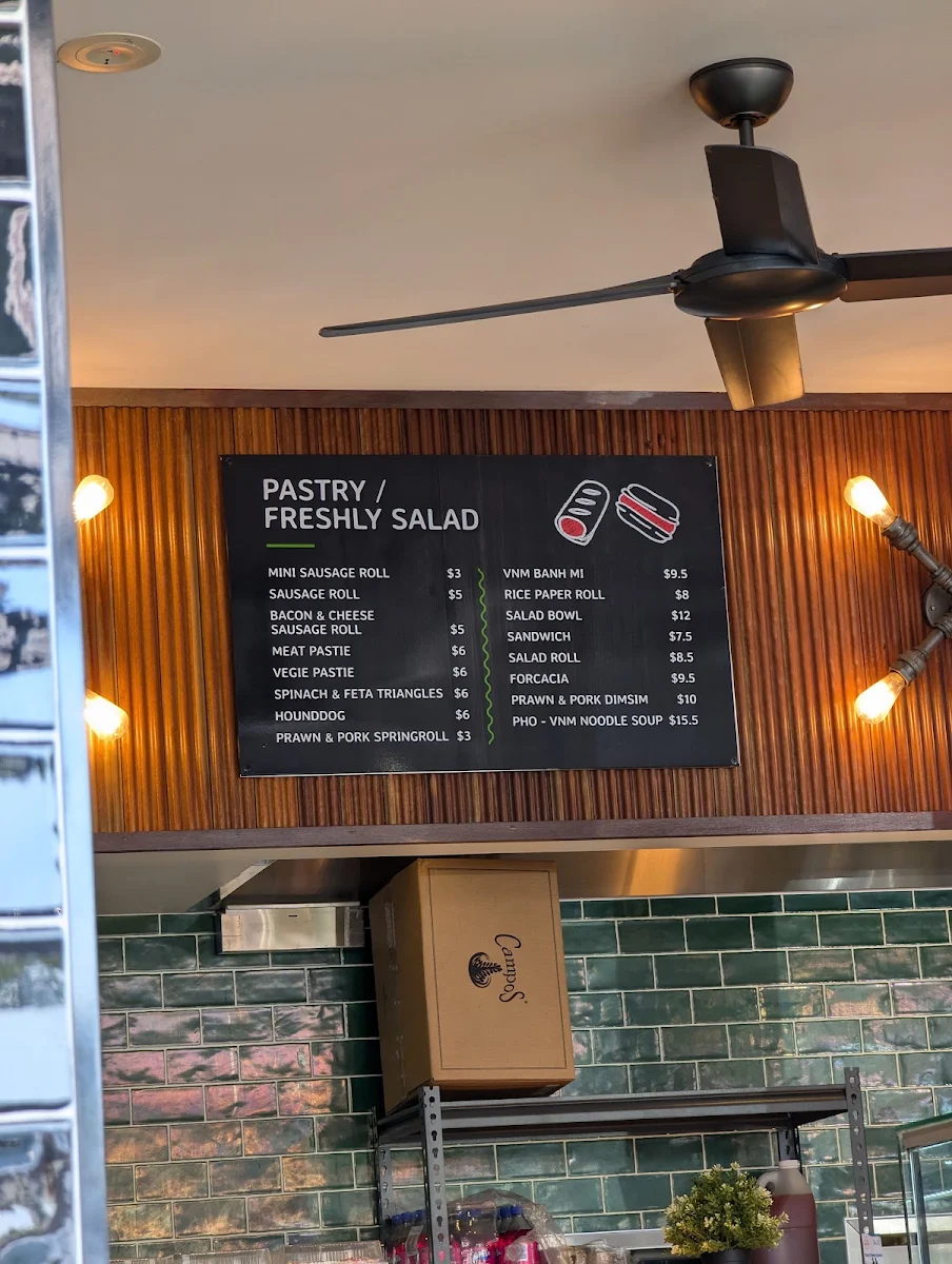 Menu, Ann Bakery & Coffee