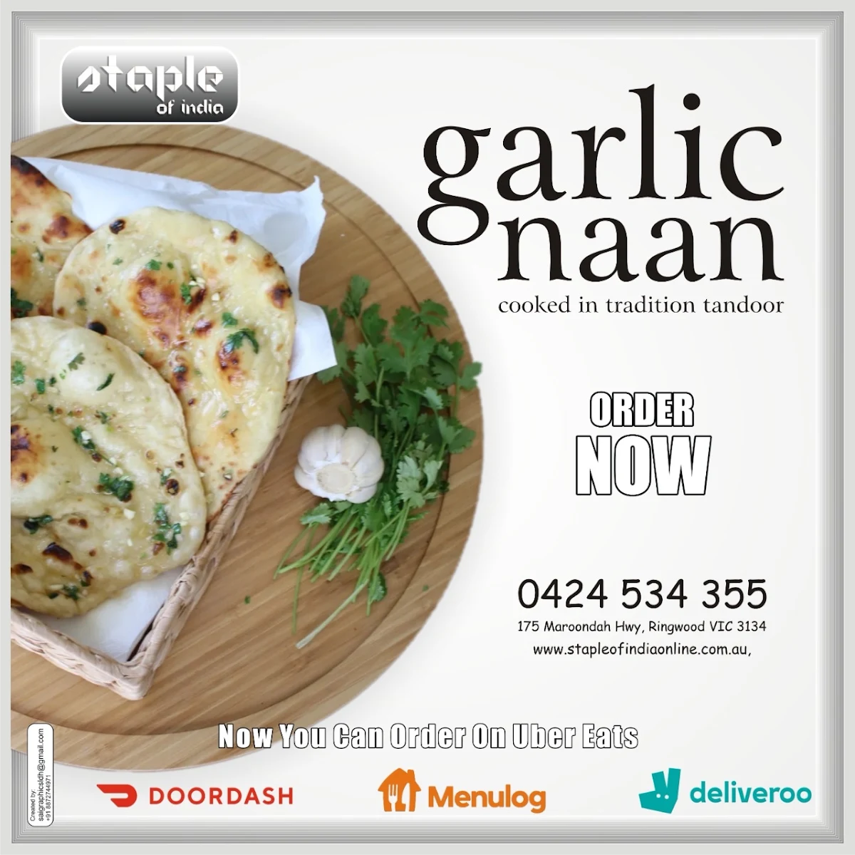 Menu, Staple of India