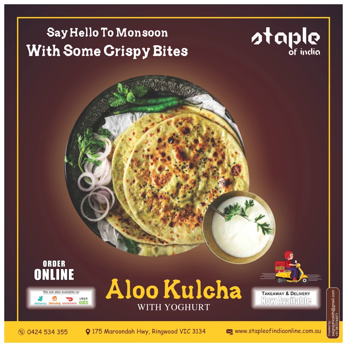 Menu, Staple of India