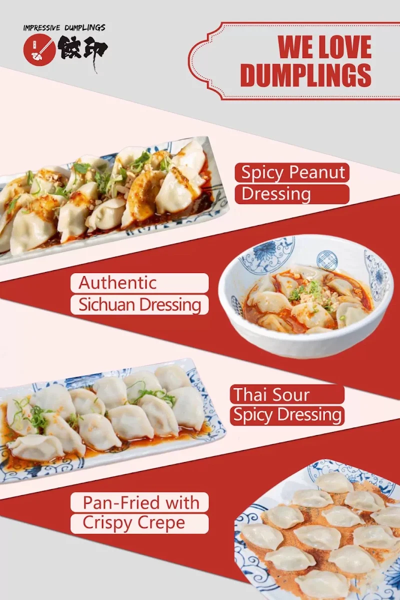 Menu, Impressive Dumplings (Everton Park)