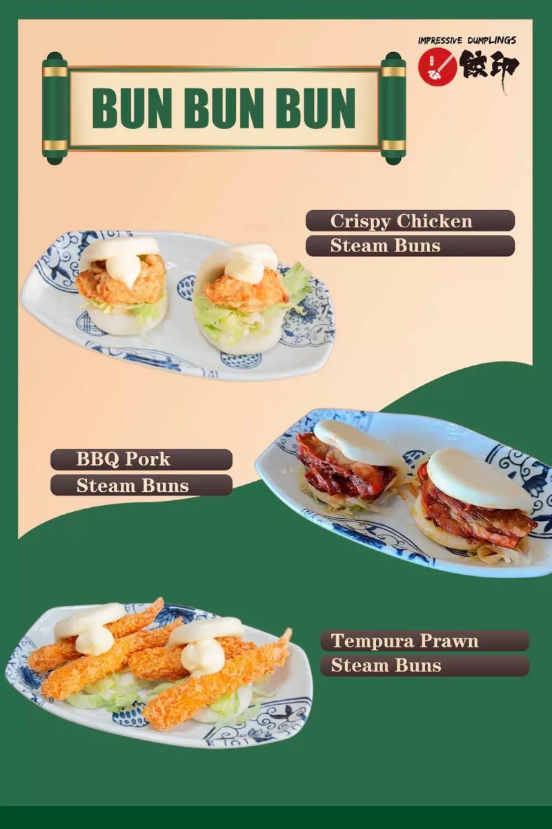 Menu, Impressive Dumplings (Everton Park)