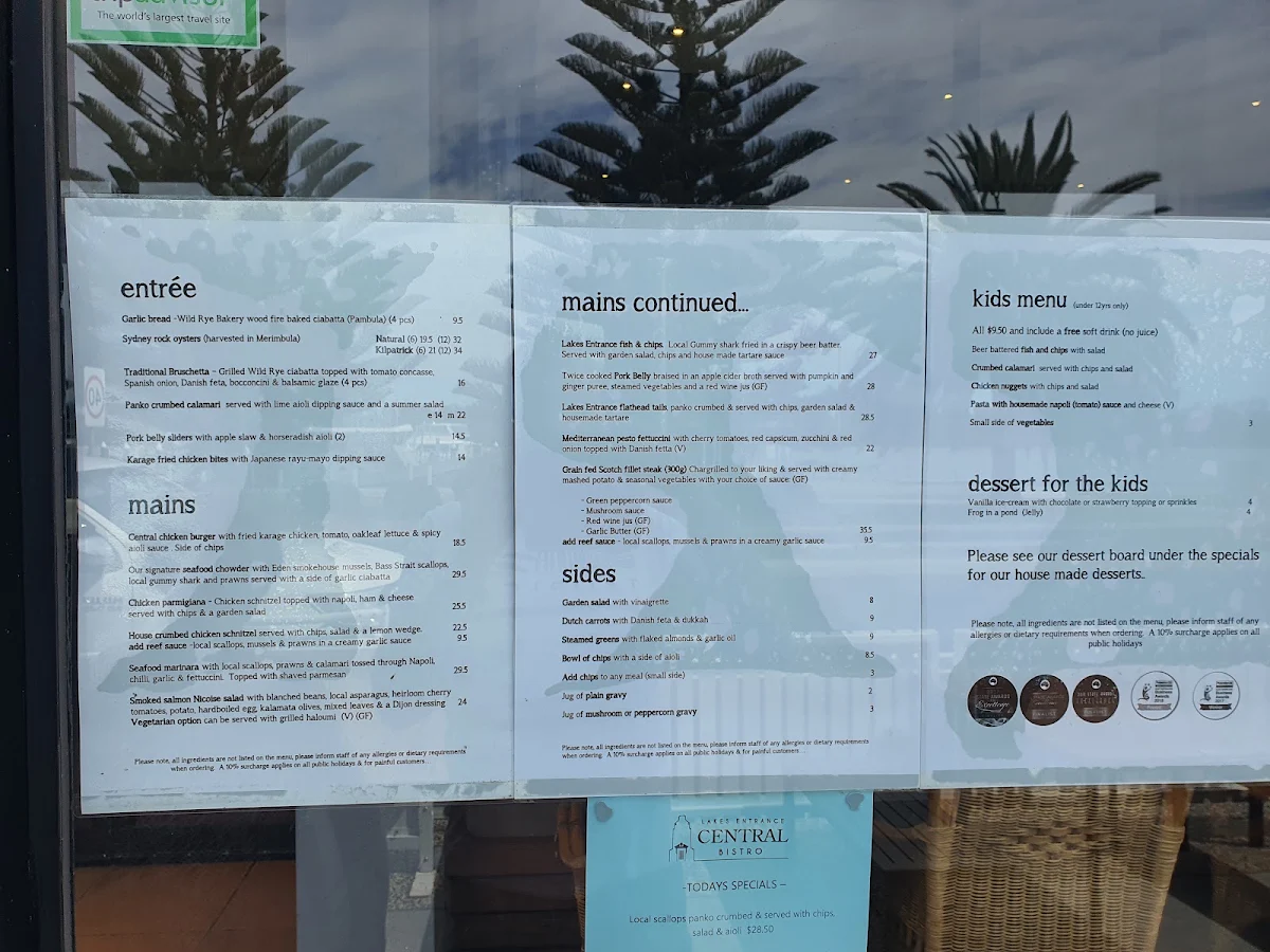 Menu, BLOODY GOOD COFFEE