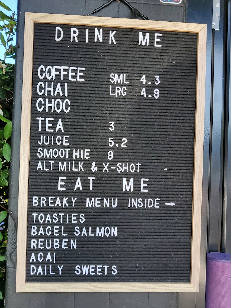 Menu, The Snappy Grump