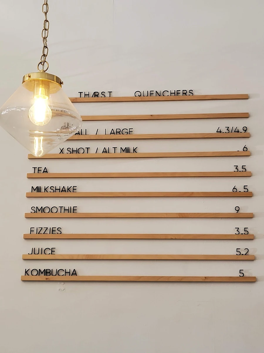 Menu, The Snappy Grump