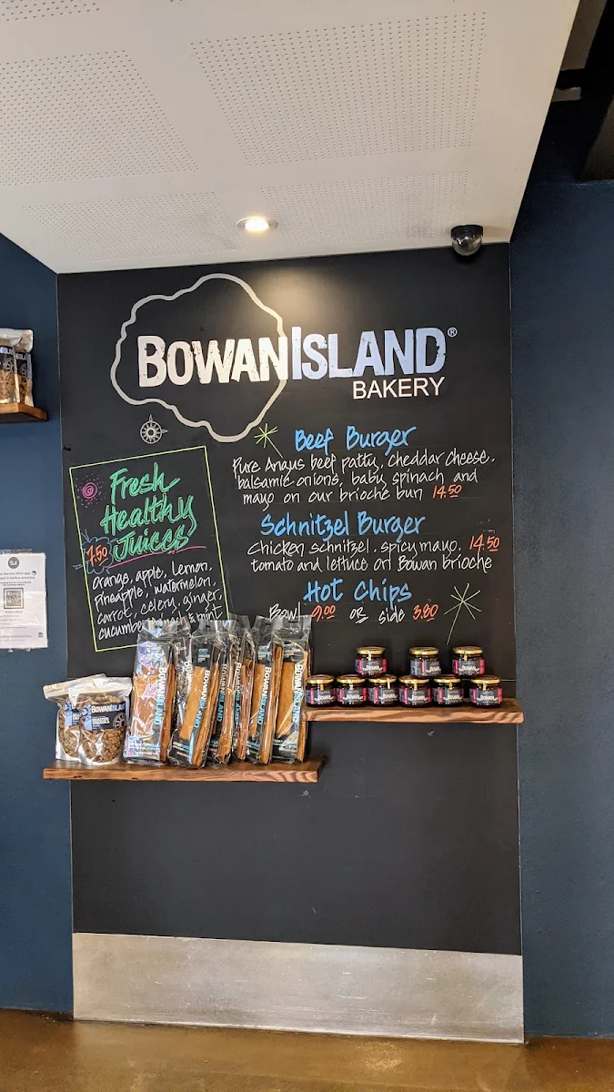 Menu, Bowan Isla