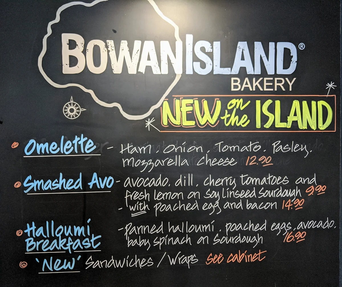 Menu, Bowan Isla