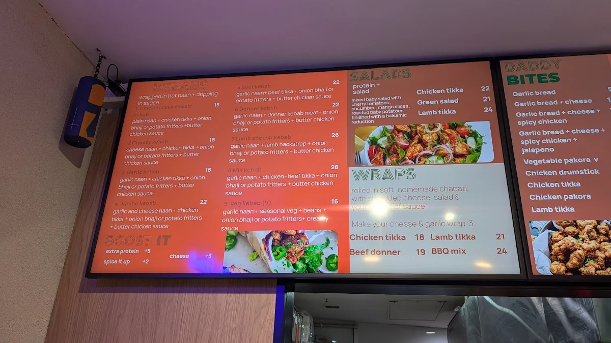 Menu, Urban Daddy Fusion Feast